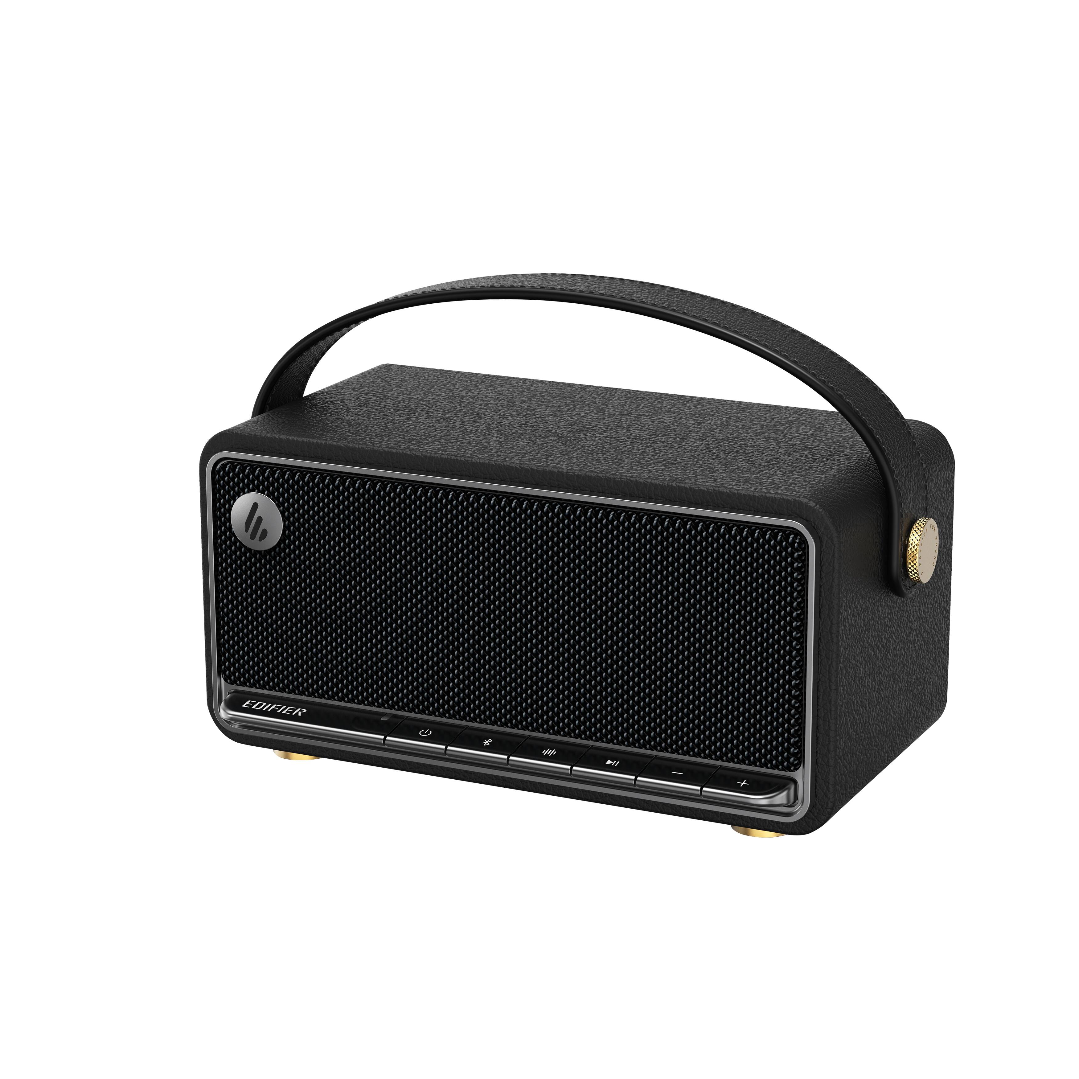 Alt View 1. Edifier - MP330 Portable Bluetooth Speaker - Retro Black.