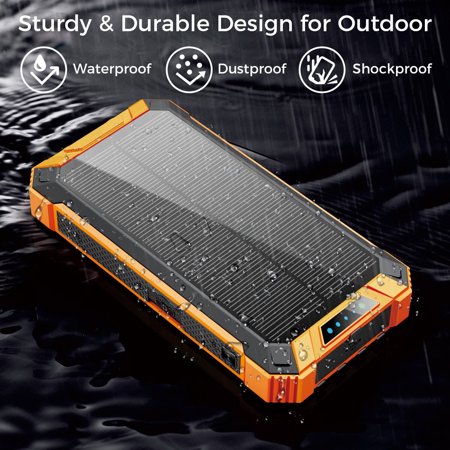Sturdy & Durable Design for Outdoor, Waterproof, Dustproof, Shockproof