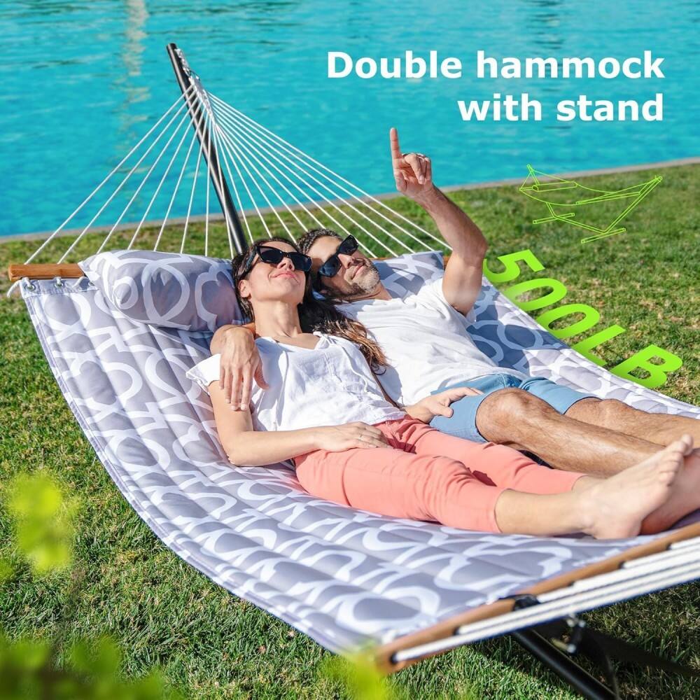 Double hammock with stand  
500LB