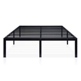 Hivvago - King size 16-inch High Heavy Duty Metal Bed Frame - Black