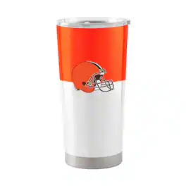 Logo Brands - Cleveland Browns 20oz. Colorblock Stainless Tumbler - Multicolor
