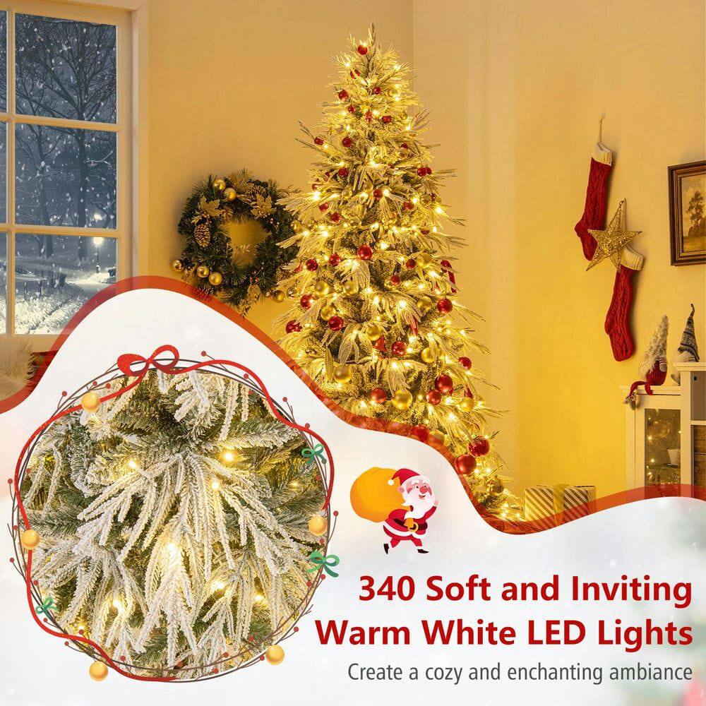 340 Soft and Inviting Warm White LED Lights  
Create a cozy and enchanting ambiance