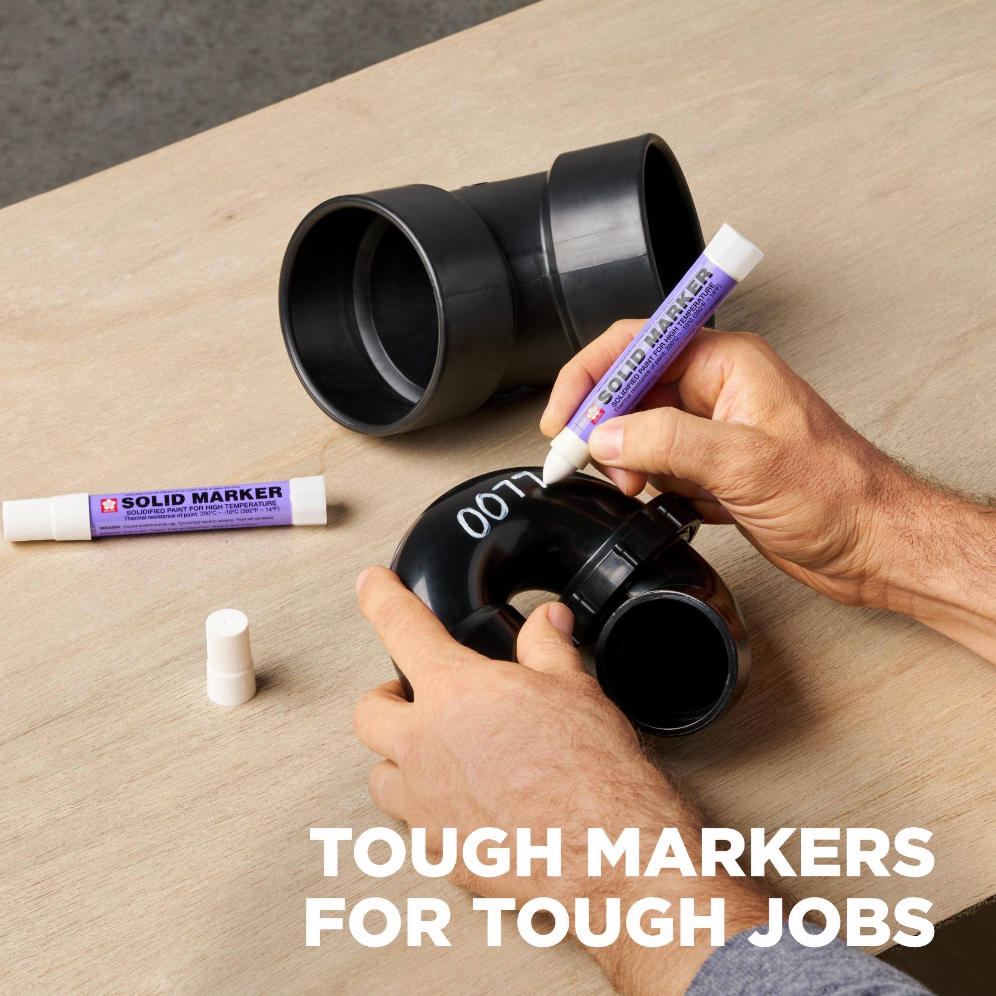 SOLID MARKER TEMPERATURE PAINT FOR HIGH 149) SOLICIFIED 2017C - 18C 3029 resistance . point thermal - TUME, SOLID PAINT MARKER FOR HIGH SOLIDIFIED LLOO TOUGH MARKERS FOR TOUGH JOBS