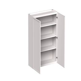 Boyel Living - 36-in W x 42-in H x 12-in D Slim Shaker RTA Kitchen Wall Cabinet with Soft-Close - Snow White
