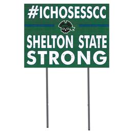 Jardine - Shelton State Buccaneers 18'' x 24'' I Chose Lawn Sign - Green