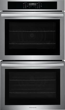 Frigidaire - 30" Built-In Double Wall Oven with Convection Bake and Air Fry - Stainless Steel