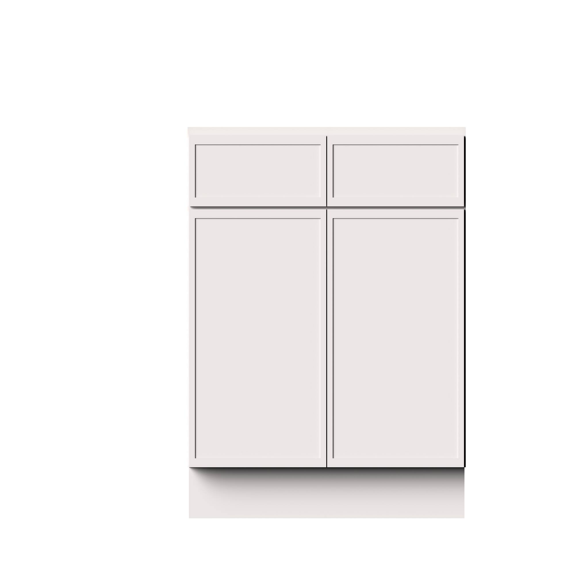 Alt View 1. Boyel Living - 39-in W x 34.5-in H x 24-in D Slim Shaker RTA Kitchen Base Cabinet with Soft-Close - Snow White.