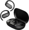 Front. JLab - Jbuds Open Sport Air Conduction Bluetooth Wireless Earbuds - Black.