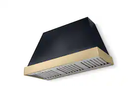 AGA - 48 inches - Externally Vented - Wall Range Hood - Gloss Black