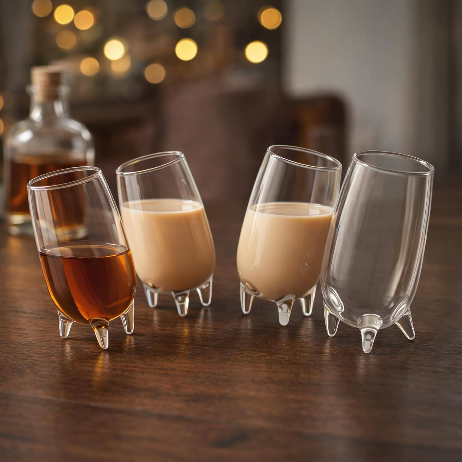 Alt View 1. Final Touch - Relax Liqueur Glasses, Set of 4 - Clear.