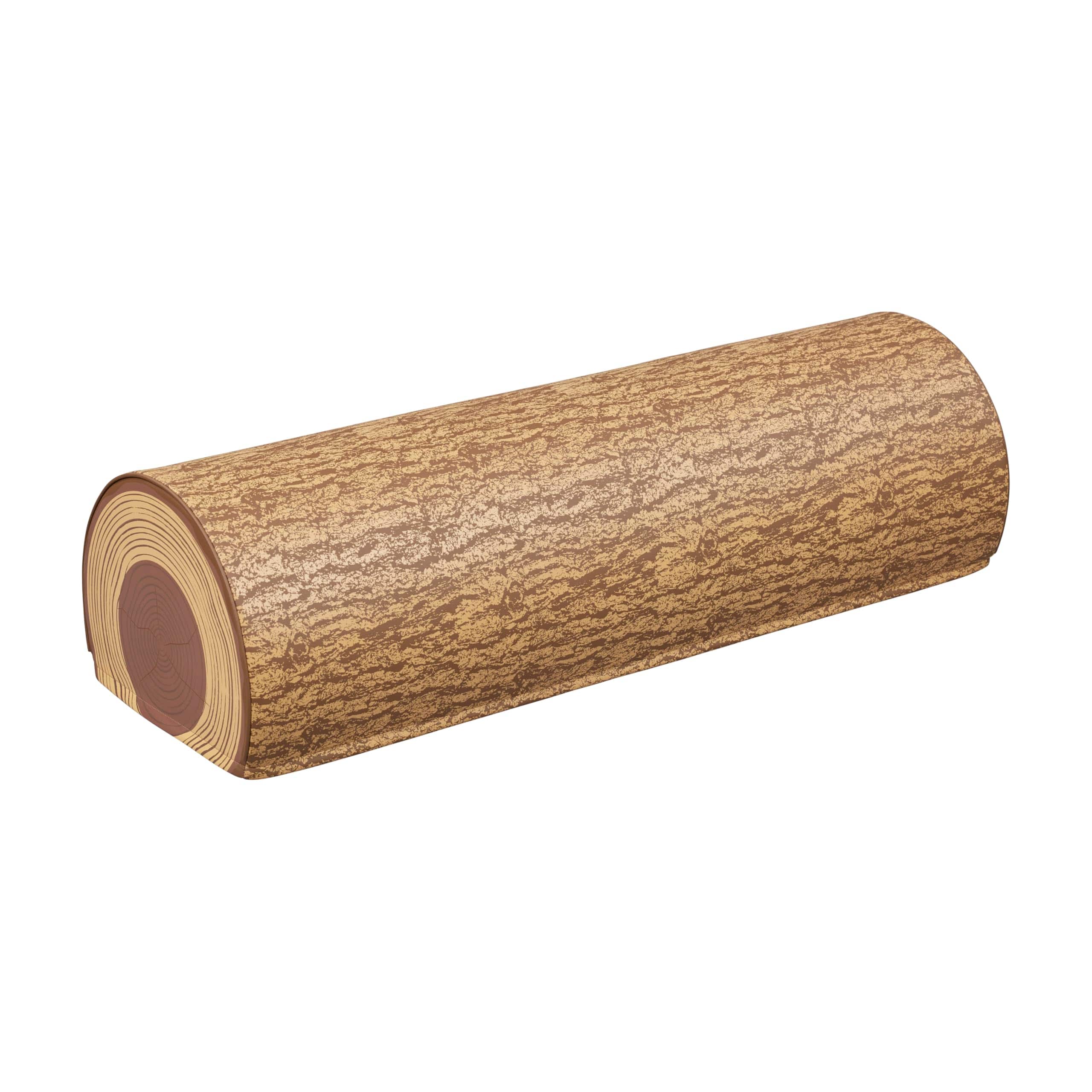 JETRANSPORT - Softzone Tree Log Full Bench 12in Flexible Seating Chocolate - Default