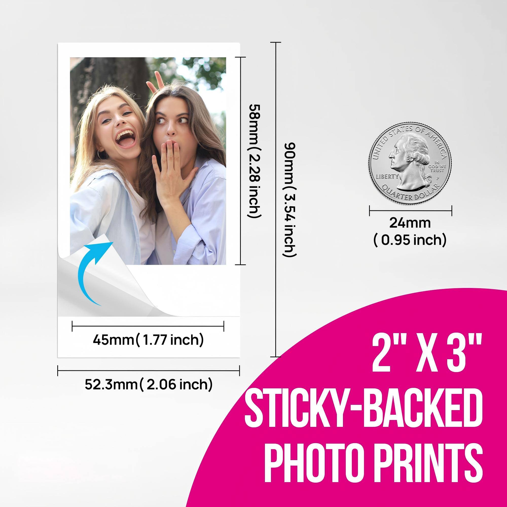 58mm (2.28 inch)  
90mm (3.54 inch)  
STATES OF UNITED AMERICA  
I GOD  
LIBERTY  
QUARTER DOLLAR  
24mm (0.95 inch)  
45mm (1.77 inch)  
2" X 3"  
52.3mm (2.06 inch)  
STICKY-BACKED PHOTO PRINTS