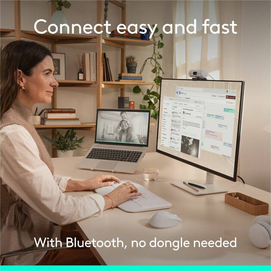 Connect easy and fast  
With Bluetooth, no dongle needed