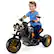 Angle. Topteng - 3-Wheel Kids Electric Motorcycle with LED Light - Dual Drive, for Ages 3-8, All-Terrain used Black - Black.