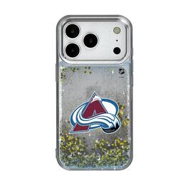 Keyscaper - NHL - Colorado Avalanche Linen Logo iPhone Glitter Case - 15 - Multicolor