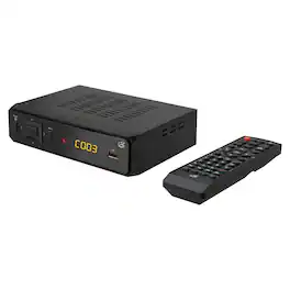 GPX - Digital TV Tuner and Recorder TVTR149B - Black Ash Wood