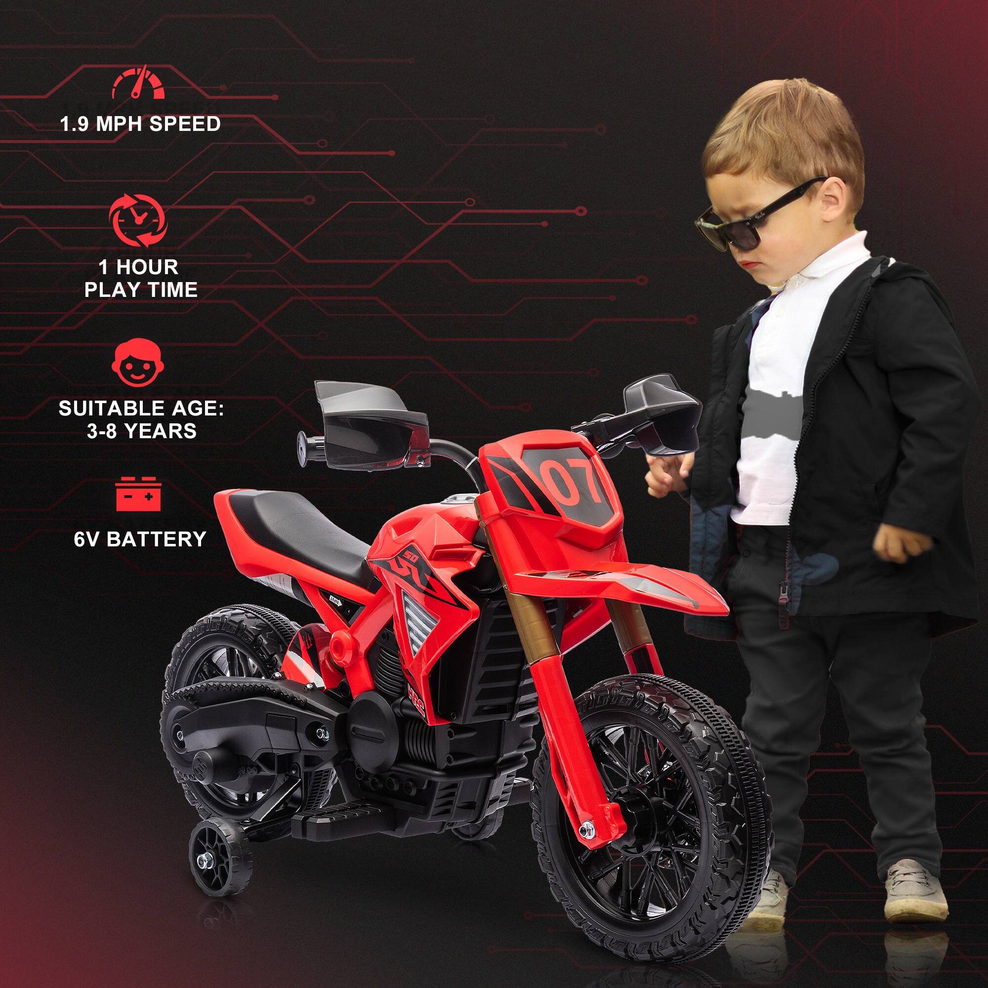 1.9 MPH SPEED  
1 HOUR PLAY TIME  
SUITABLE AGE: 3-8 YEARS  
6V BATTERY