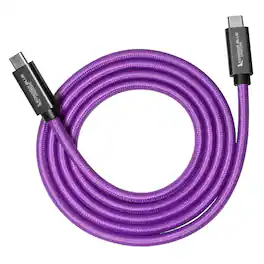 Kondor Blue - Gerald Undone | 4FT USB-C 3.2 Cable for Data Transfer & Charging - 100W Power Delivery | 4K Display Support - Purple