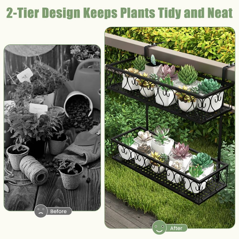 2-Tier Design Keeps Plants Tidy and Neat

Before

After