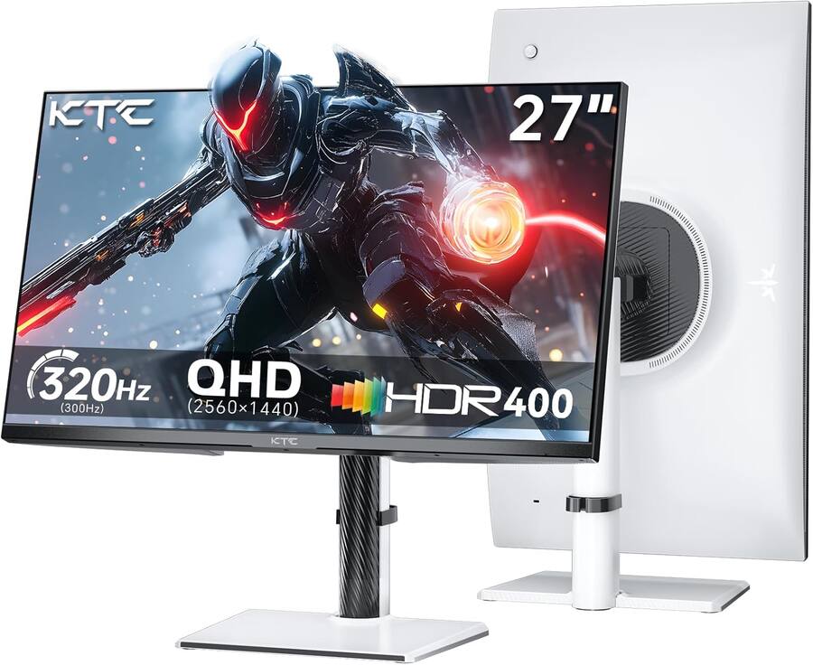 KTC H27E6 27 Inch Gaming Monitor, 300Hz/320Hz Fast IPS, 2K QHD KTC H27E6 27 Inch Gaming Monitor, 300Hz/320Hz Fast IPS, 2K QHD