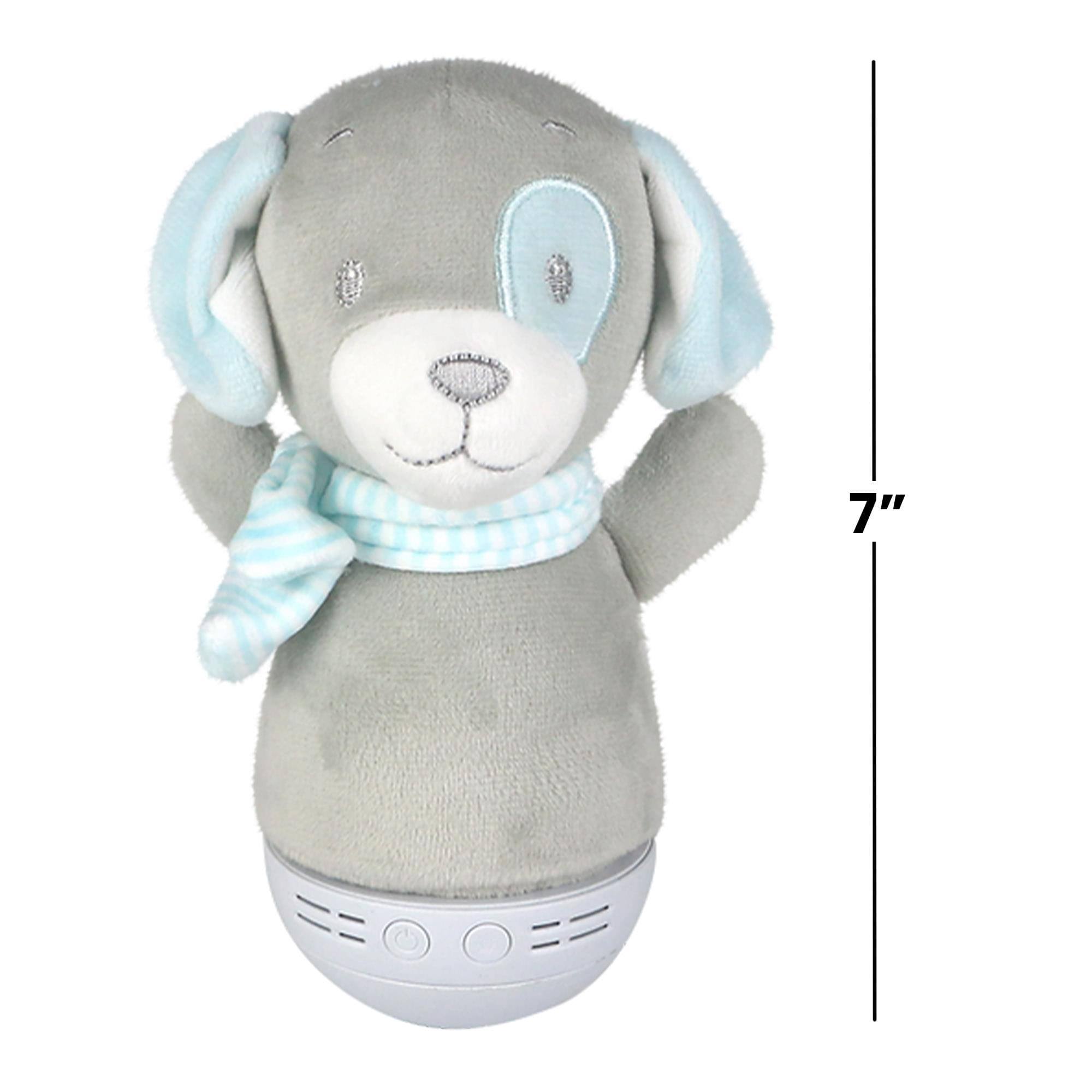 Alt View 5. Jupiter Creations - CosyCozy 7 Inch Plush Tumbler Lamp | Puppy - Grey.