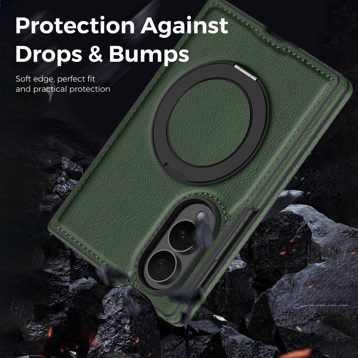 Protection Against Drops & Bumps  
Soft edge, perfect fit and practical protection