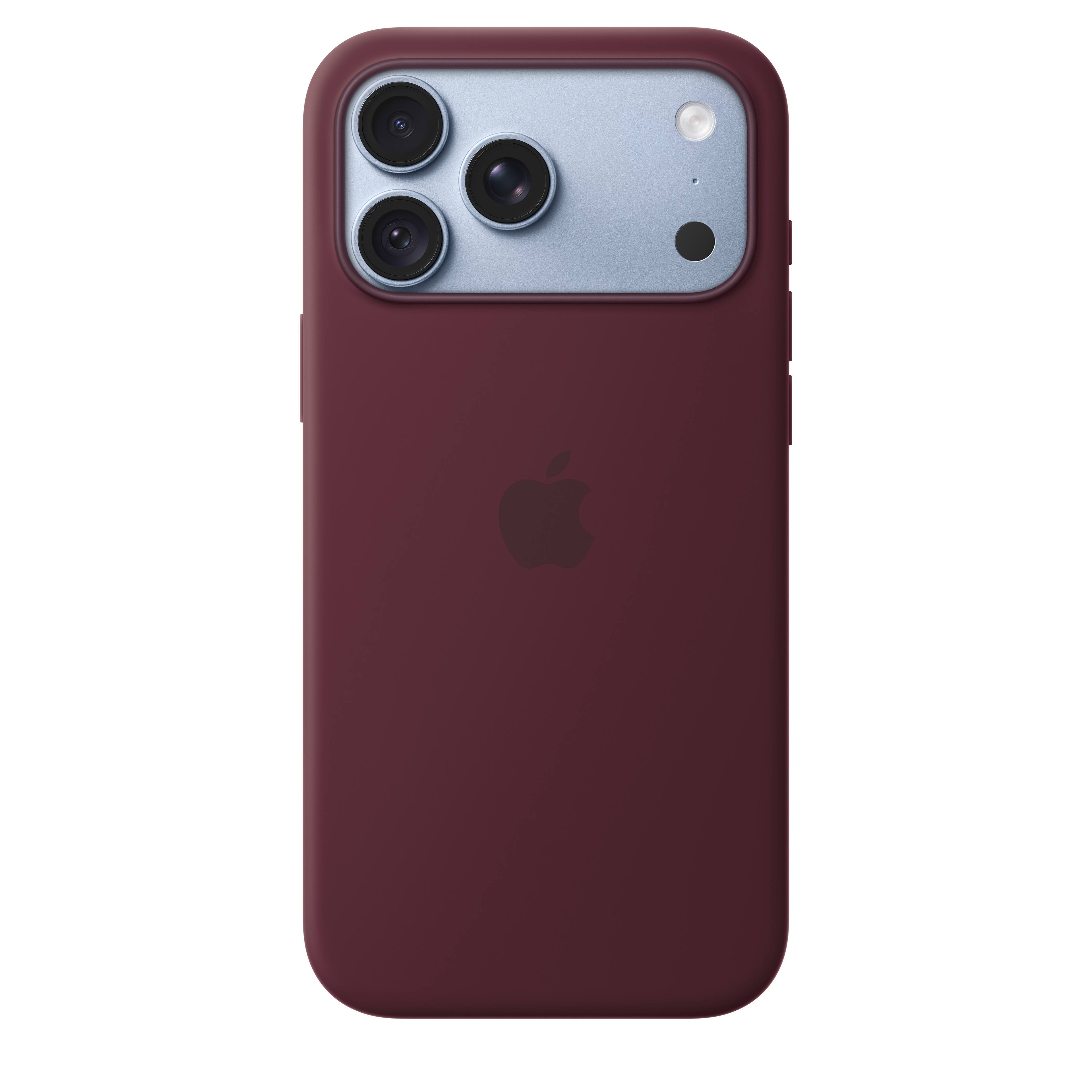 Alt View 1. Apple - iPhone 18 Pro Max Silicone Case with MagSafe - Burgundy.
