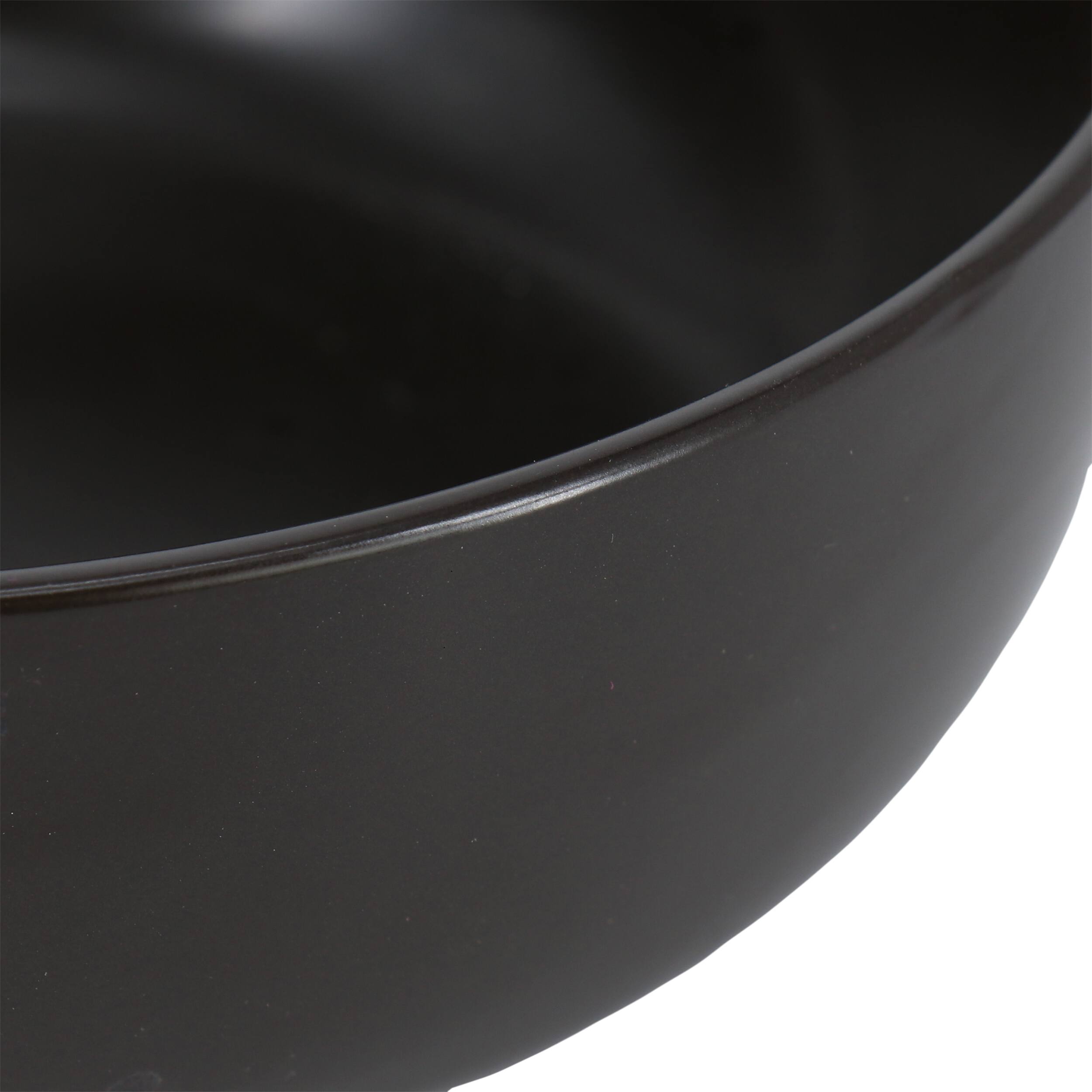 Alt View 3. Gibson - Studio 3B Mio Modern Coupe 6 Piece 6.5 Inch Round Stoneware Bowl Set in Pepper - Black.