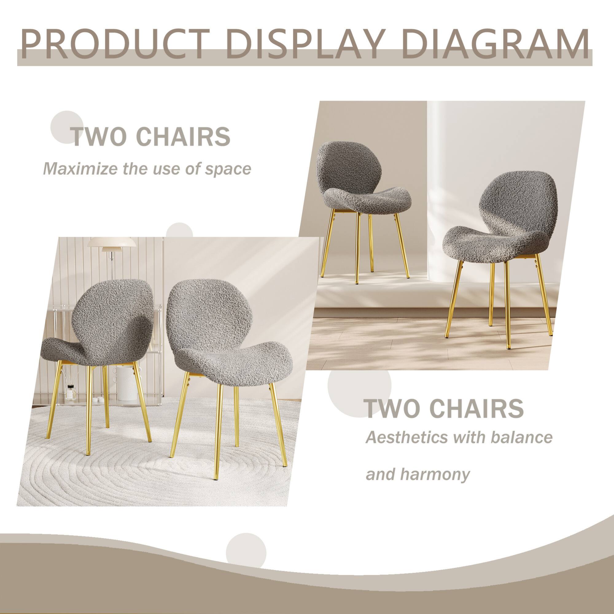 PRODUCT DISPLAY DIAGRAM

TWO CHAIRS  
Maximize the use of space

TWO CHAIRS  
Aesthetics with balance and harmony