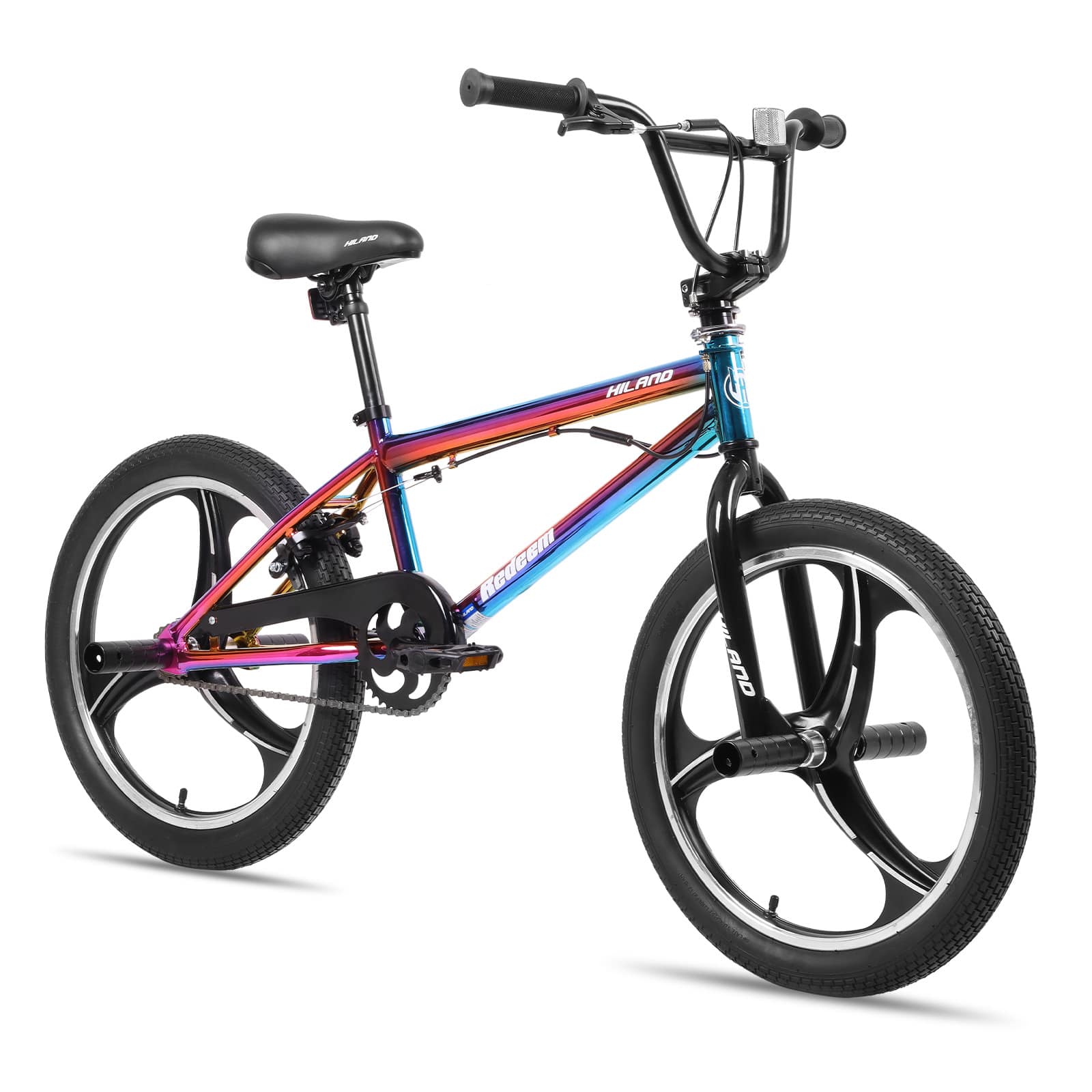 HILAND 26 Inch BMX Bike for Teenager and Adult, Beginner Level BMX