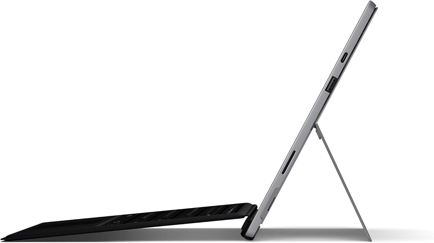 Alt View 3. Microsoft - Surface Pro 7+ 12.3” PixelSense Touch  Intel Core i5-1135G7 2.40GHz up to 4.2 GHz 8GB 256GB SSD Windows 11 Pro - Black.