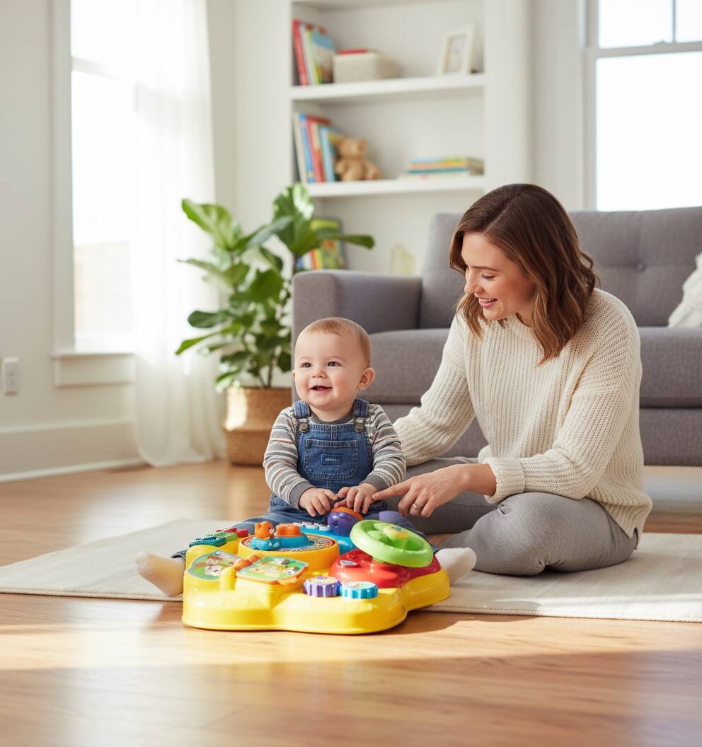 Alt View 4. FINEAK - Magic Star Bilingual Activity Learning Table for Toddlers - Yellow.