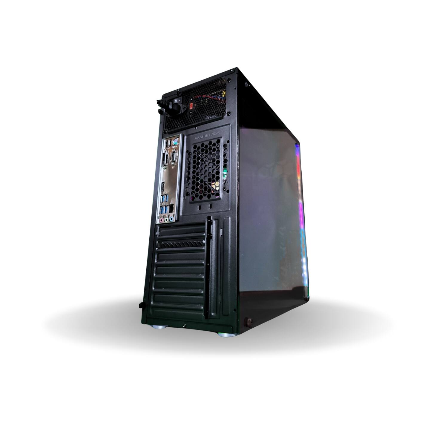 Back. Odyssey Computers - Essentials V2 Gaming Desktop, Intel Core i5 upto 4.1GHz - 16GB RAM - 1TB NVMe SSD - NVIDIA GeForce GTX 1660S WiFi  W11P - Black.