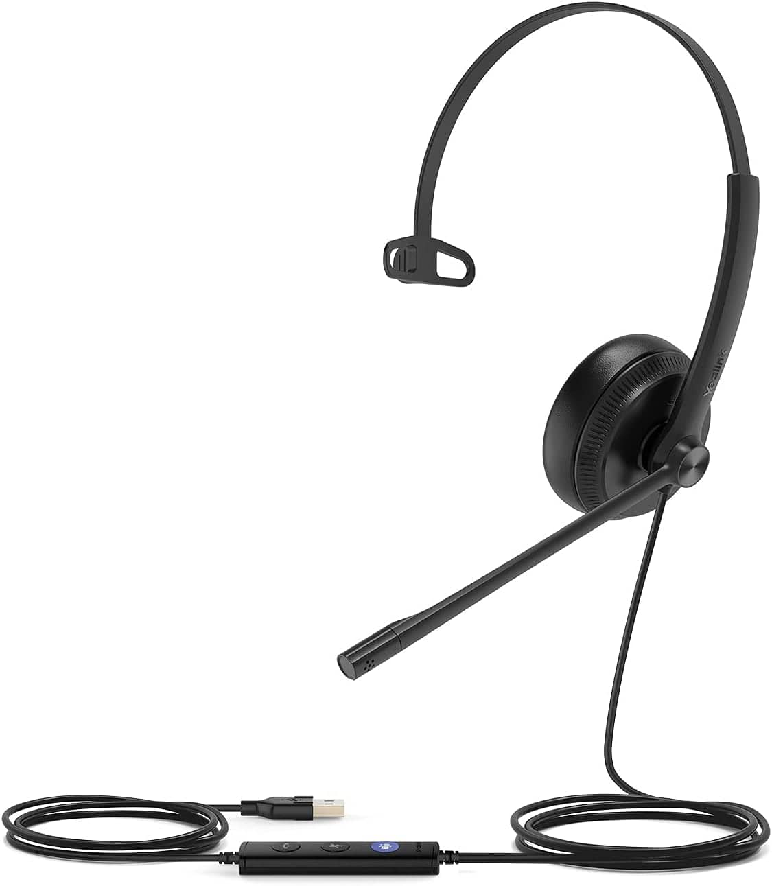 Yealink - 1308014 UH34 Mono Teams USB Headset with Micr & Noise Cancelling - Red