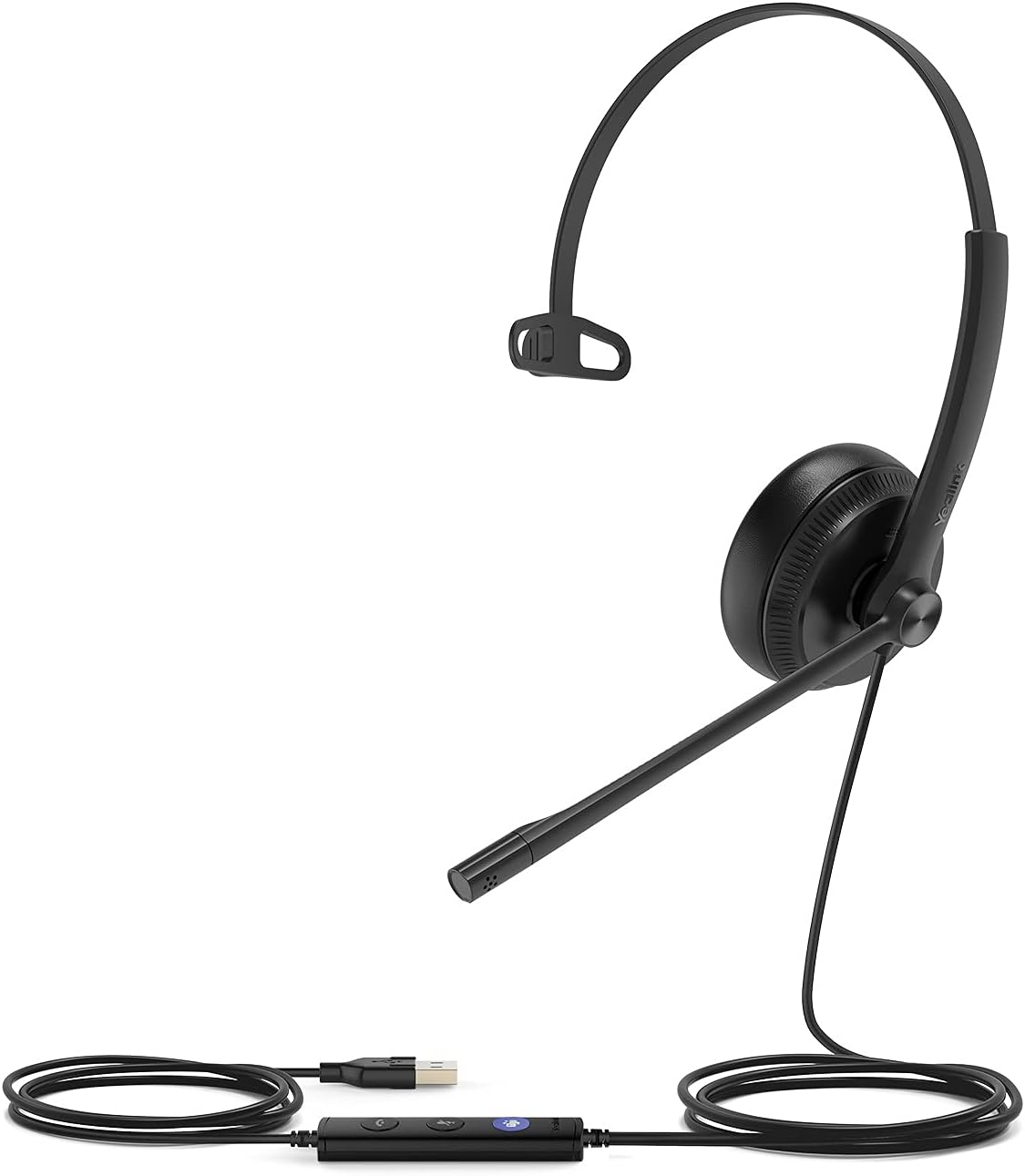 Front. Yealink - Yealink 1308014 UH34 Mono Teams USB Headset with Micr & Noise Cancelling - Red.