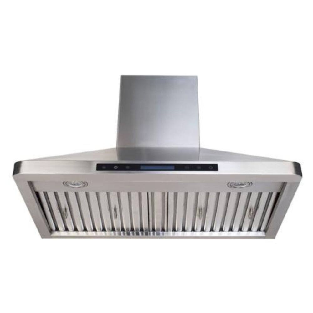 Alt View 1. Verona - Verona 36 inch Chimney Wall Hood with 600 CFM Airflow (Stainless Steel) - Stainless Steel.