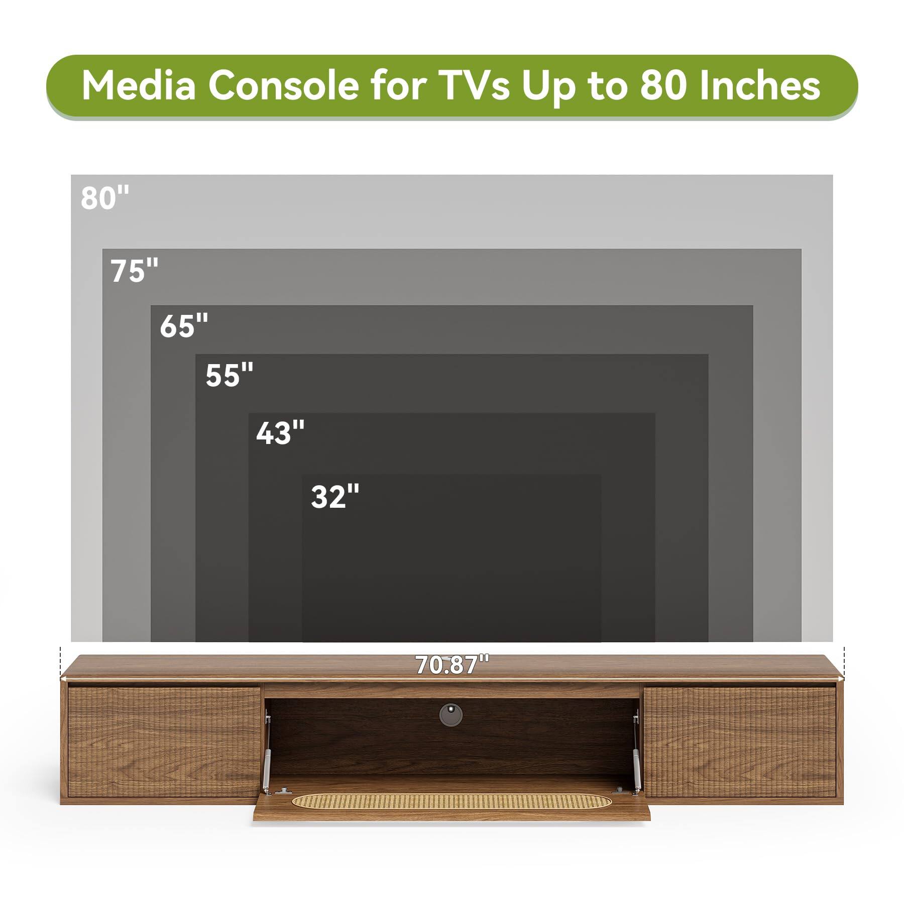 Media Console for TVs Up to 80 Inches

80"
75"
65"
55"
43"
32"

70.87"