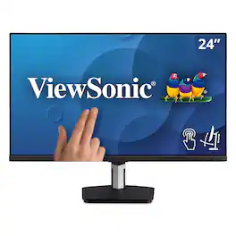 ViewSonic - Refurbished Excellent - TD2455 24" 1080p IPS 10-Point Multi Touch Screen Monitor (CR) - Black