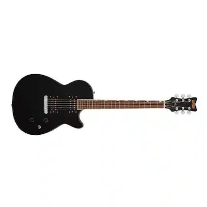 Front. Gretsch - Gretsch Guitars Streamliner Jet Club with Mahogany Body (Jet Black).