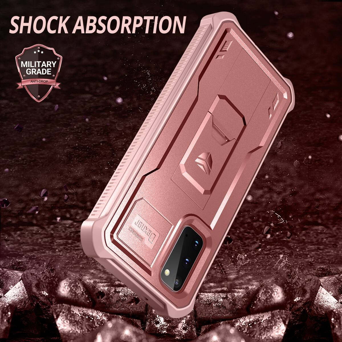 SHOCK ABSORPTION  
MILITARY GRADE ANTI-DROP