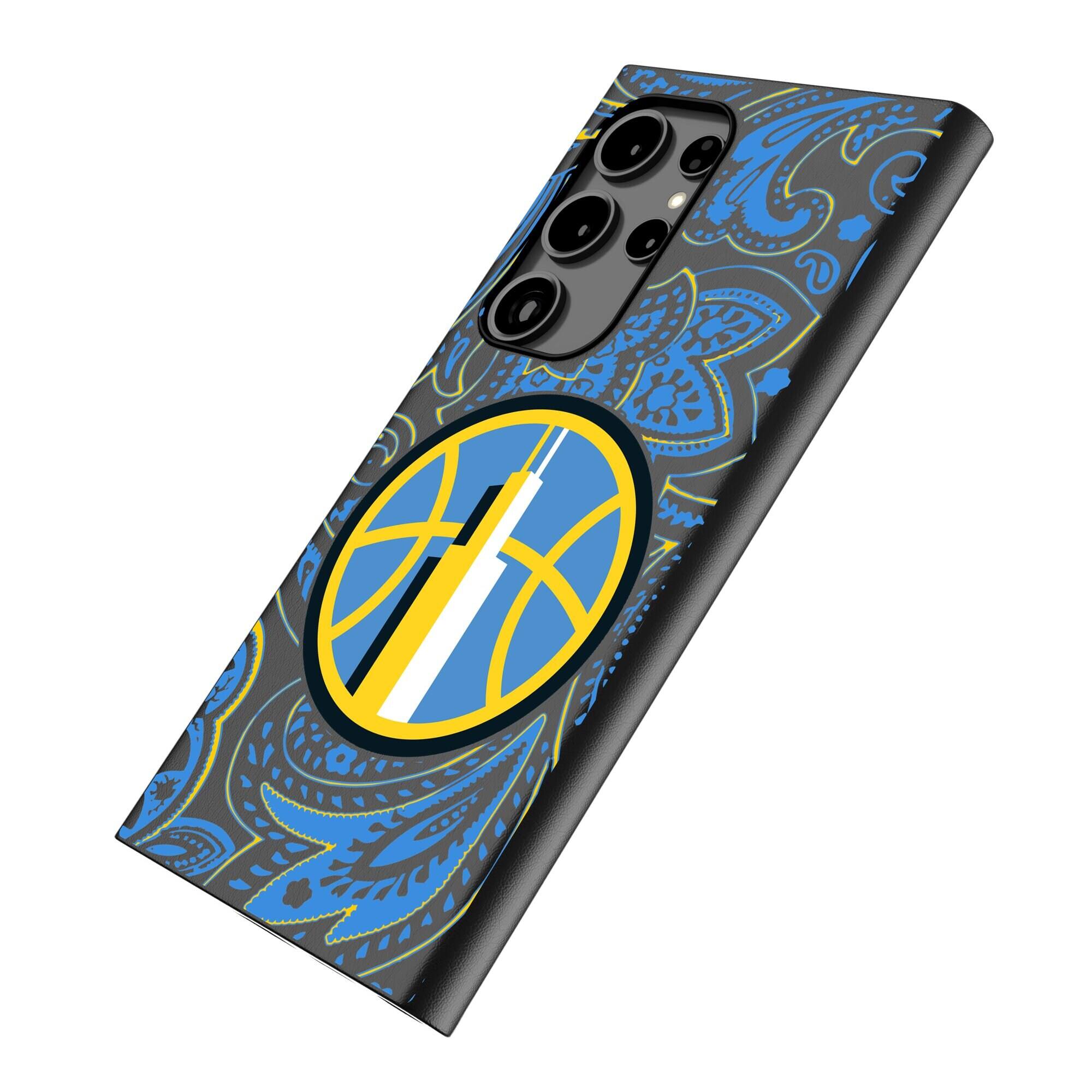 Alt View 1. Keyscaper - Chicago Sky Paisley Galaxy Magnetic Bump Case - S25 Ultra - Black.