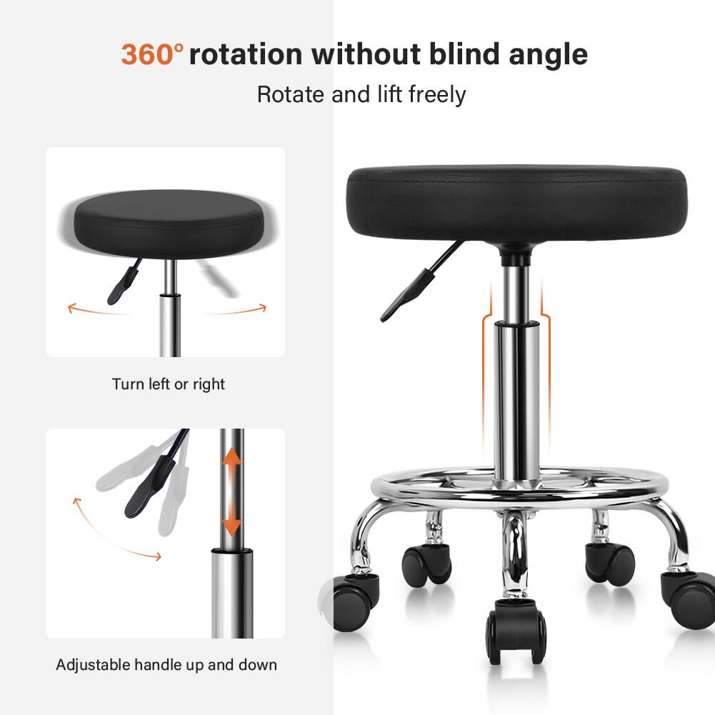 360° rotation without blind angle  
Rotate and lift freely  

Turn left or right  

Adjustable handle up and down