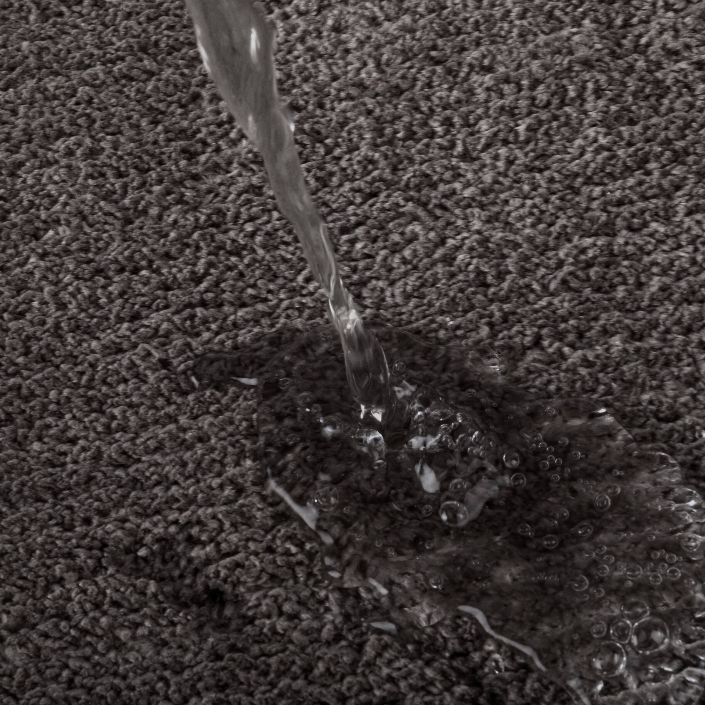 Alt View 3. PetMaker - Dog Door Mat for Muddy Paws - Gray with White Paw Print.