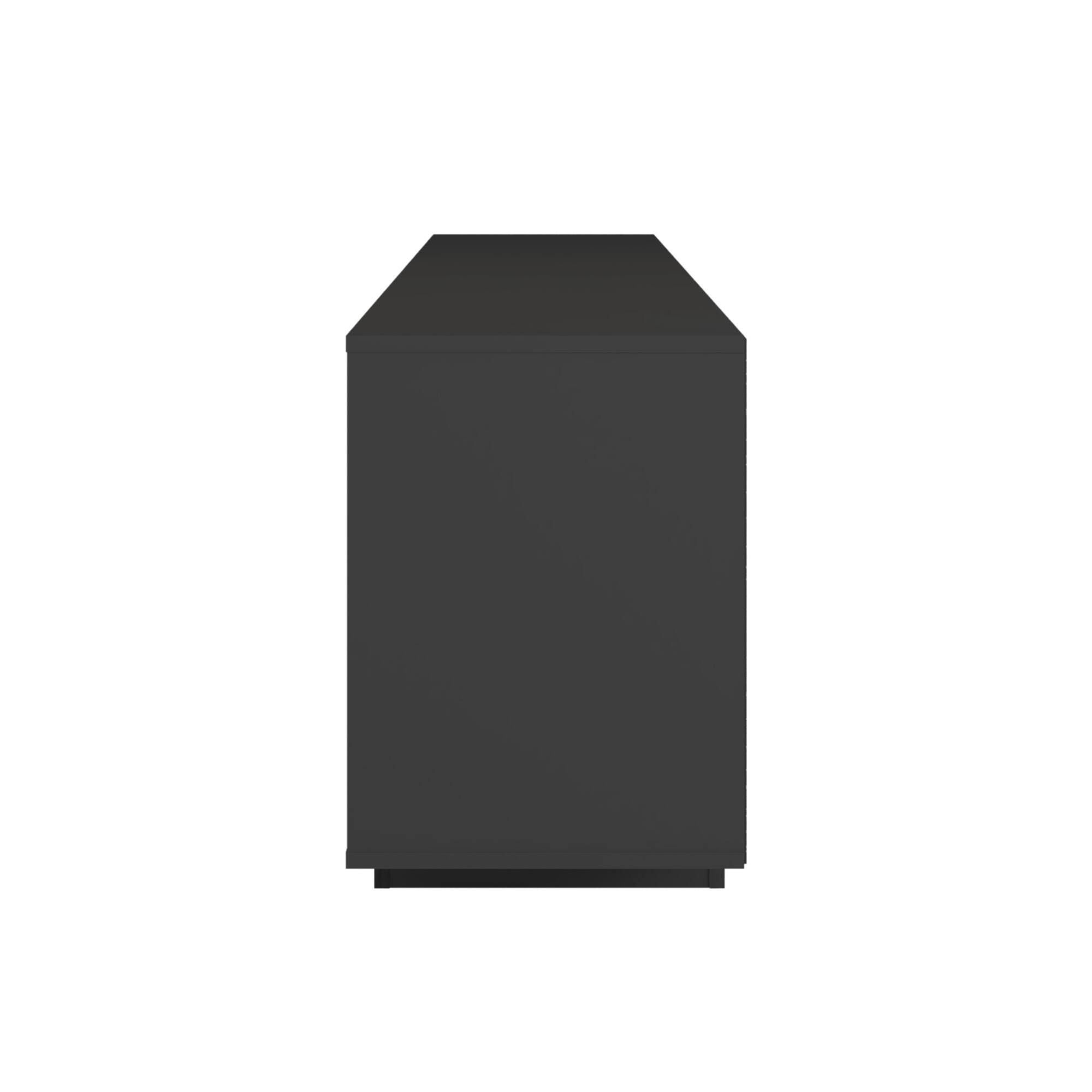 Alt View 6. GOODSILO - Modern TV Stand with Hidden Storage and Open Shelving for Screens Up to 70 Inches - Black.