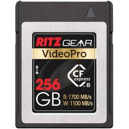 Ritz Gear - VideoPro 256GB CFExpress Type B Card (1700/1100 R/W), for Panasonic & Canon DSLR Cameras