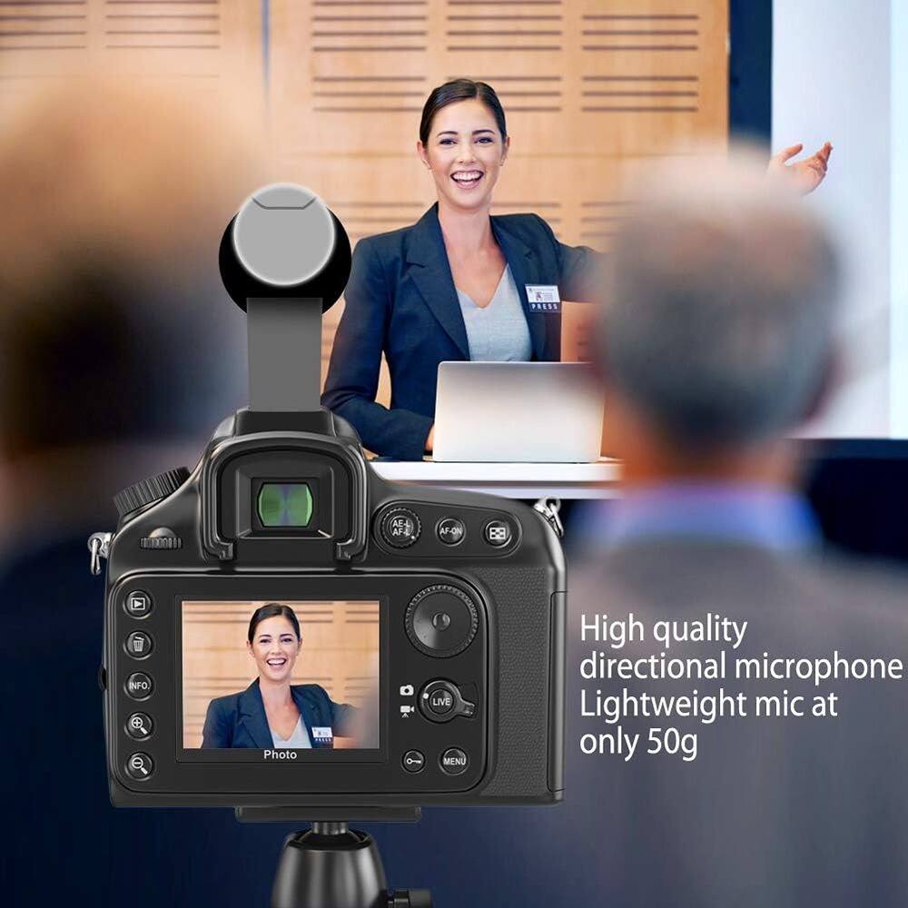 & PRESS AE AF AF-ON B9 INFO. Photo HONT LIVE - MENU

High quality directional microphone
Lightweight mic at only 50g