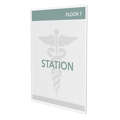 Deflecto - Deflect-O Superior Image Document Holder, 8.5" x 11", Wall Mounted, Plastic (DEF588601) - Clear