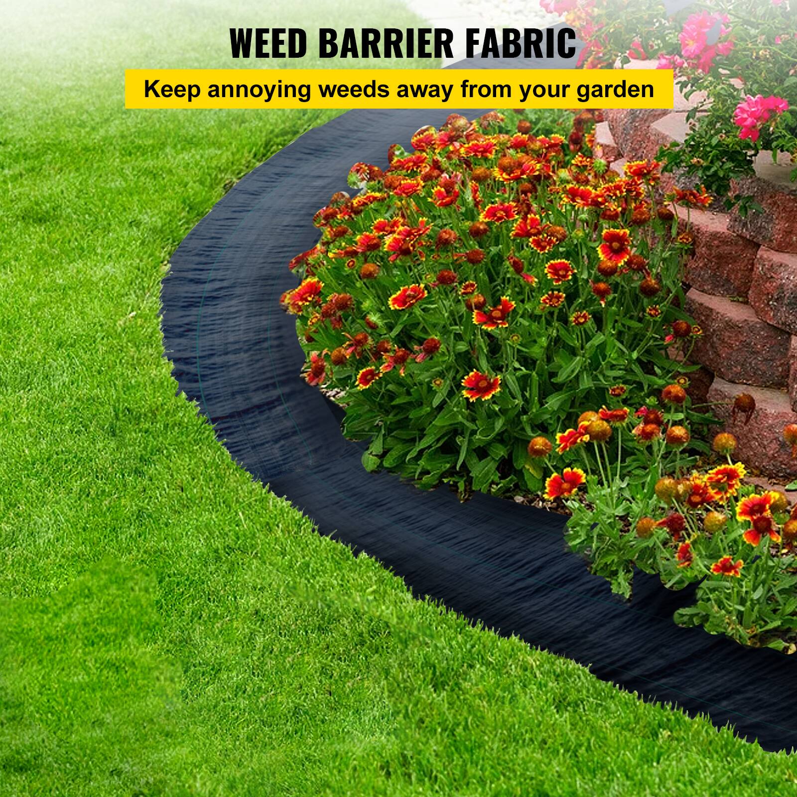 WEED BARRIER FABRIC
Keep annoying weeds away from your garden