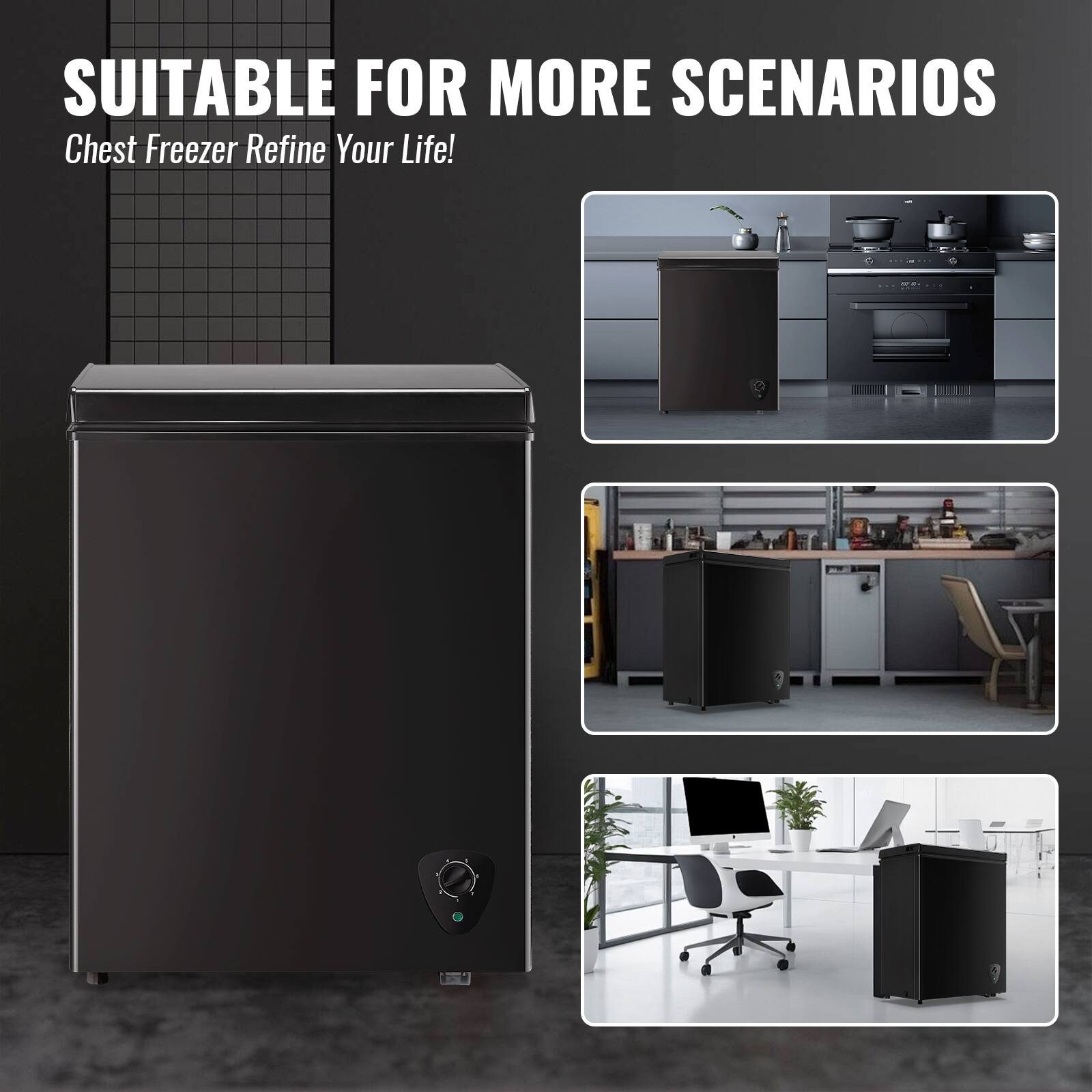 SUITABLE FOR MORE SCENARIOS  
Chest Freezer Refine Your Life!