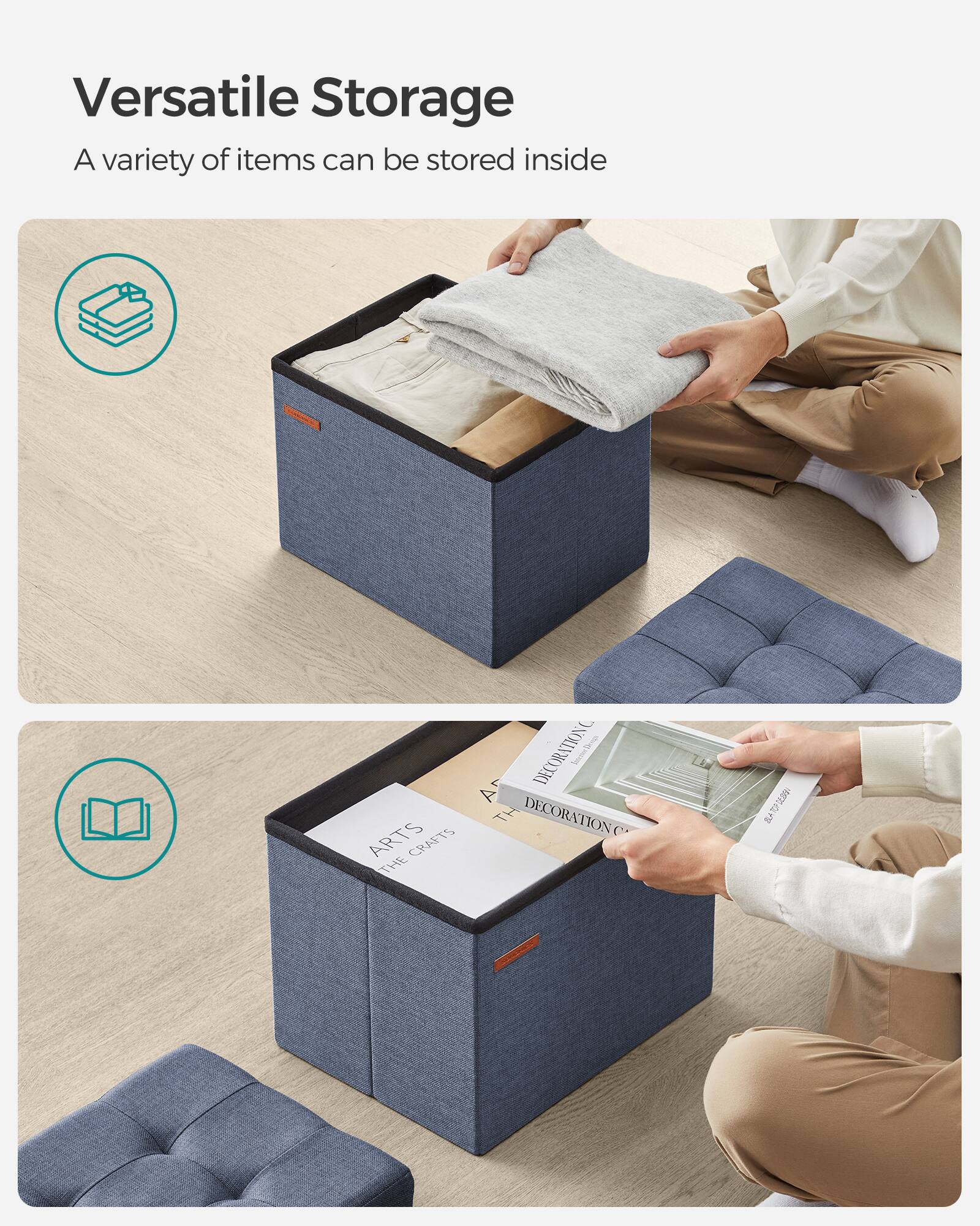 Versatile Storage  
A variety of items can be stored inside  

DECORATION ARTS THE CRAFTS